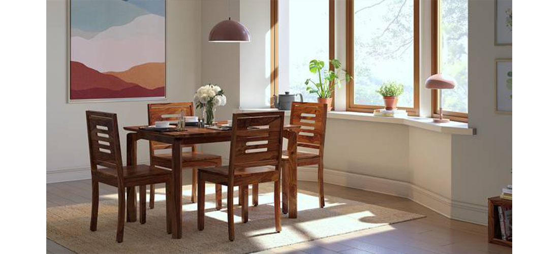 Capra 4 Seater Dining Table Set